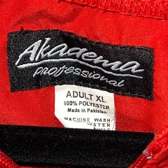 Akadema Play At The Plate Top Mens X-Large Red White Baseball Shirt Short Sleeve - Picture 8 of 13